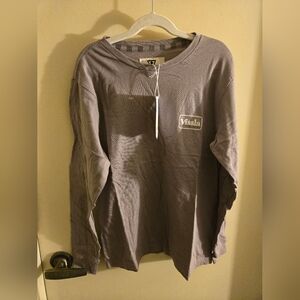 NWT VISSLA Gray Long Sleeve Tee Size Med